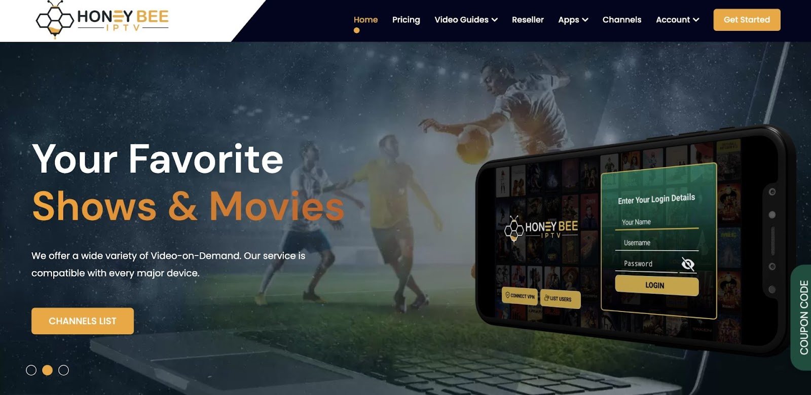 Honey Bee IPTV Review: Over 20K Channels for $15/Month 4 Honey Bee IPTV Review